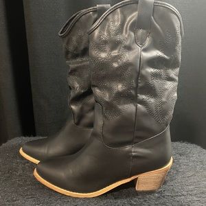 Black “Cowboy Boots with Heels